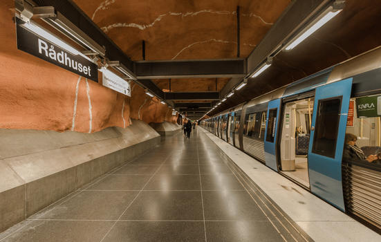 瑞典首都斯德哥尔摩地铁图片素材免费下载