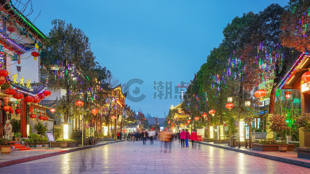 恩施土家女儿城夜景摄影图7952*4472图片素材免费下载-编号956019-潮点视频