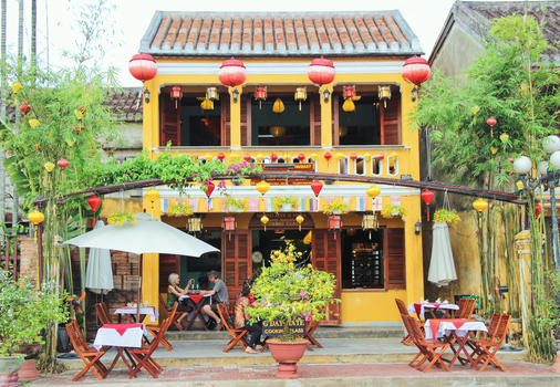 越南会安古城传统建筑图片素材免费下载