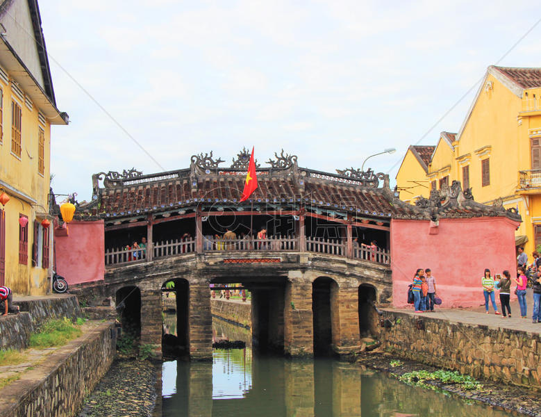 越南会安古城日本桥景点图片素材免费下载