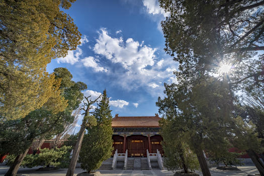 北京景山公园寿皇殿图片素材免费下载