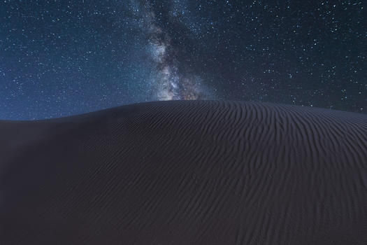 沙漠夜景星空图片素材免费下载