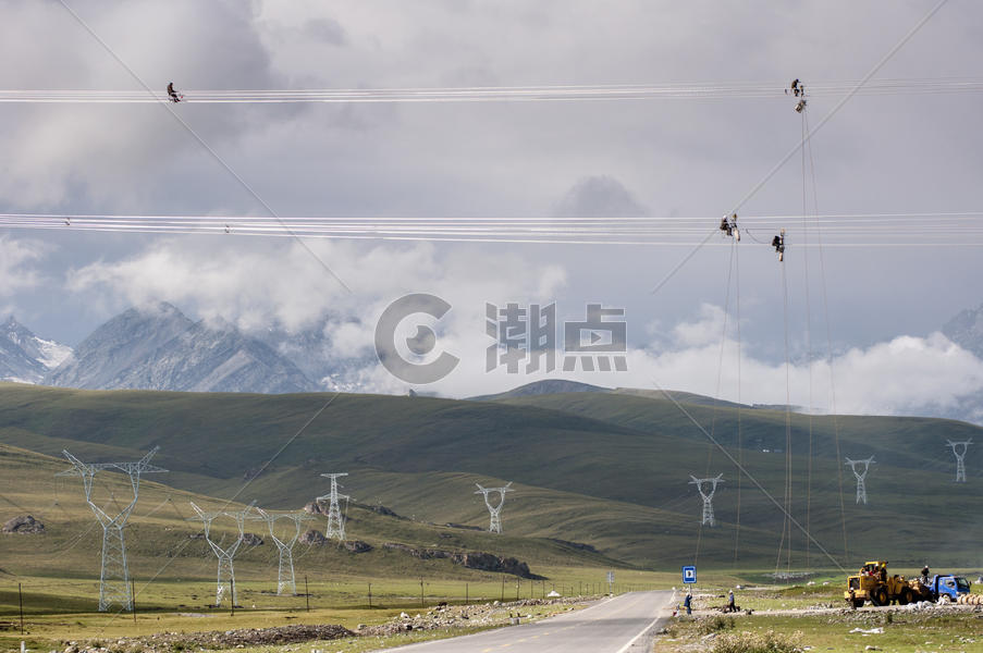 国家电网输电工程基础设施建设图片素材免费下载