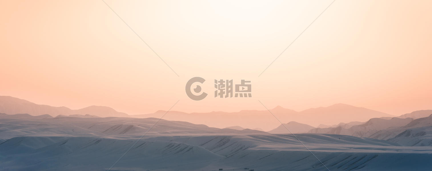 冬季山峦日落朦胧色彩素材背景设计图片素材免费下载