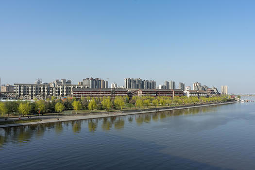 咸阳渭河沿岸风光图片素材免费下载