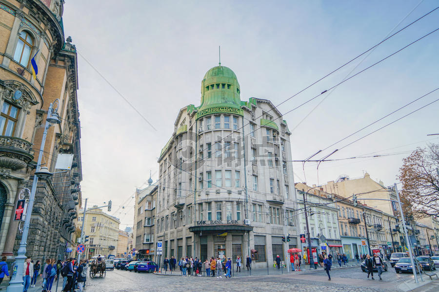 乌克兰利沃夫古典建筑图片素材免费下载