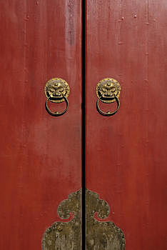 北京方家胡同的红门图片素材免费下载