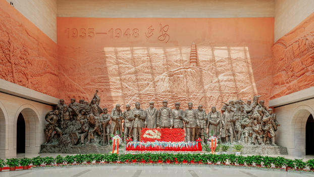 延安革命纪念馆内景图片素材免费下载