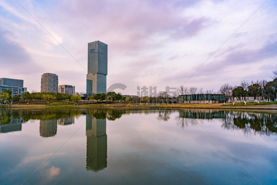 上海嘉定新城城市景观图片素材免费下载