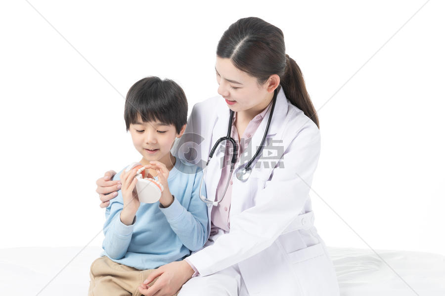 儿童体检口腔检查图片素材免费下载