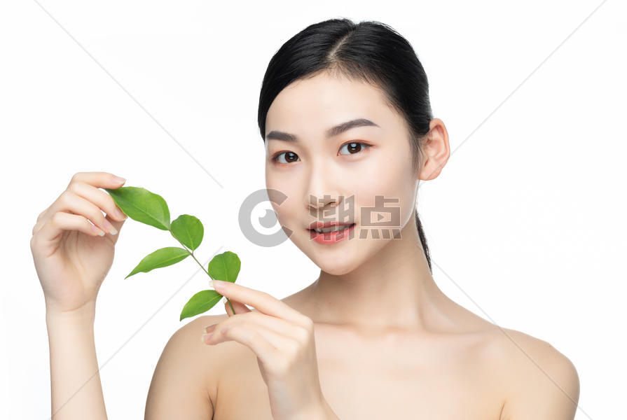 绿色天然女性护肤图片素材免费下载