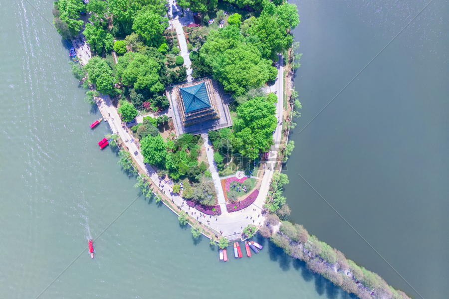 俯瞰东湖湖景绿道公园岛屿图片素材免费下载