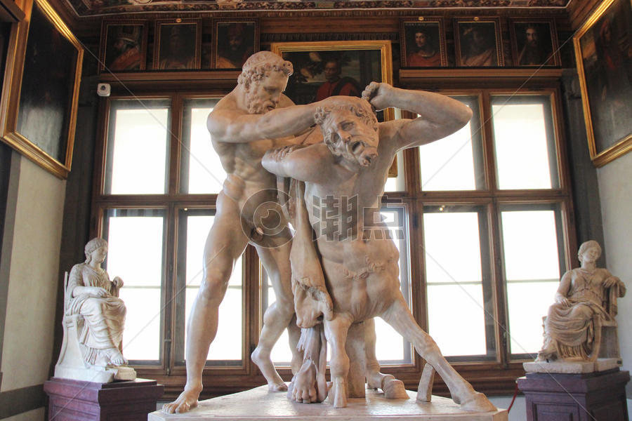 佛罗伦萨乌菲兹美术馆雕像图片素材免费下载