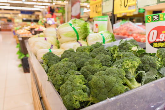 超市蔬果大卖场西兰花图片素材免费下载