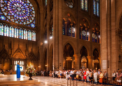 法国巴黎圣母院宗教仪式活动图片素材免费下载