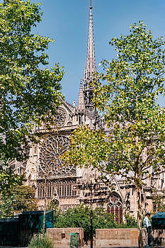 法国巴黎圣母院外观图片素材免费下载