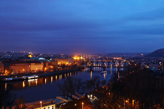布拉格夜色图片素材免费下载