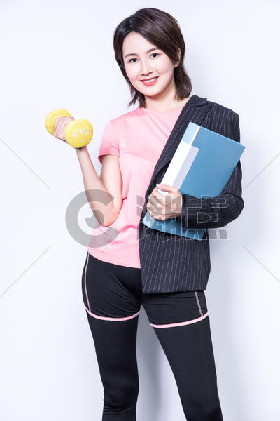 女性办公室锻炼图片素材免费下载