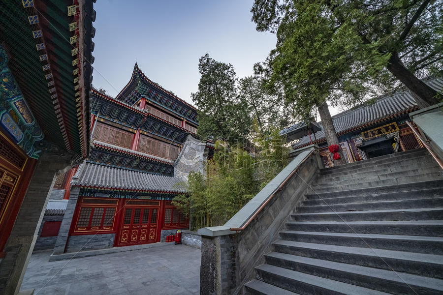 北京八大处中式建筑图片素材免费下载
