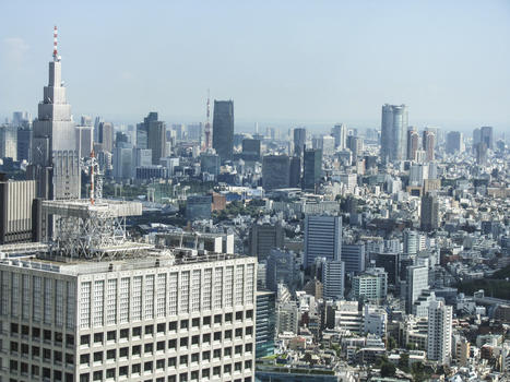 东京城市俯瞰图片素材免费下载