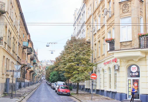 乌克兰利沃夫街道图片素材免费下载