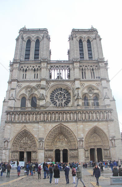 巴黎圣母院大门图片素材免费下载