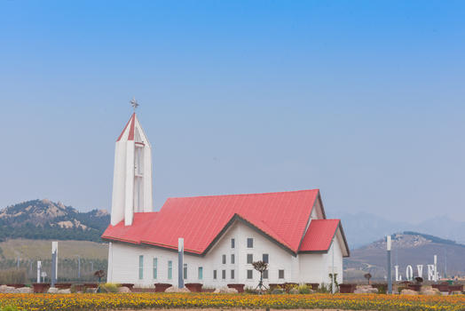 青岛西海岸生态观光园教堂图片素材免费下载