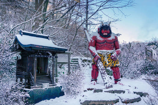 日本北海道地狱谷妖怪图片素材免费下载