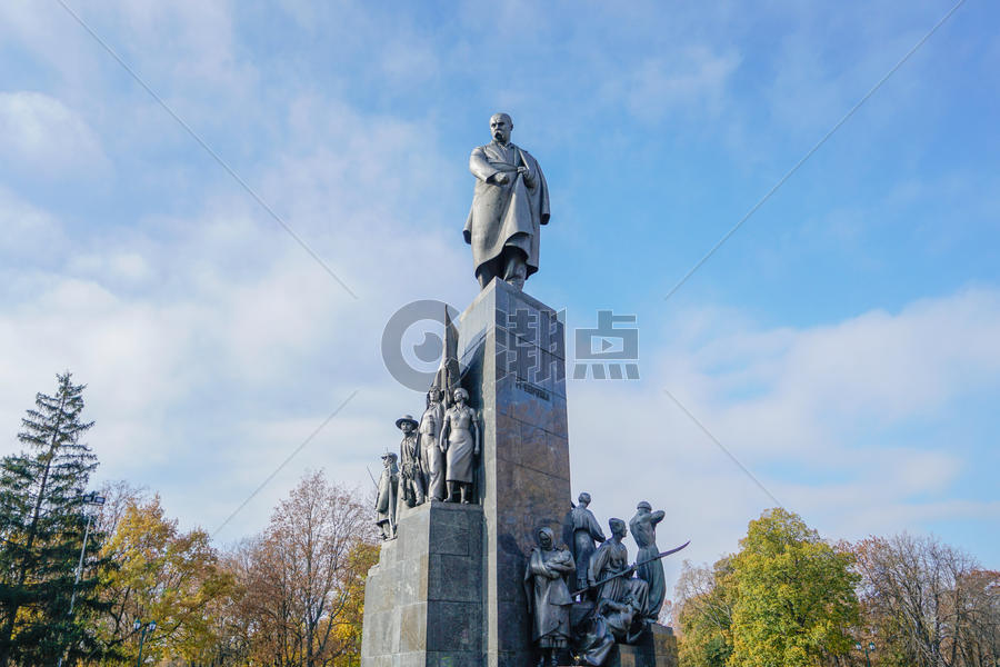 乌克兰哈尔科夫列宁雕像图片素材免费下载