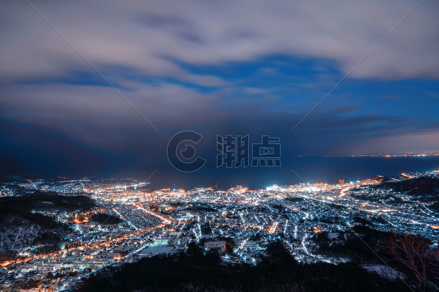 北海道小樽夜景图片素材免费下载
