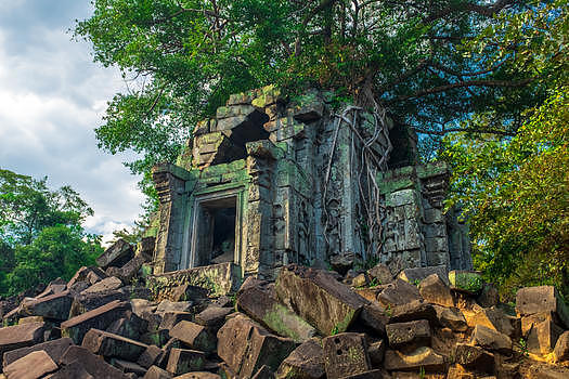 柬埔寨暹粒女王寺遗迹图片素材免费下载