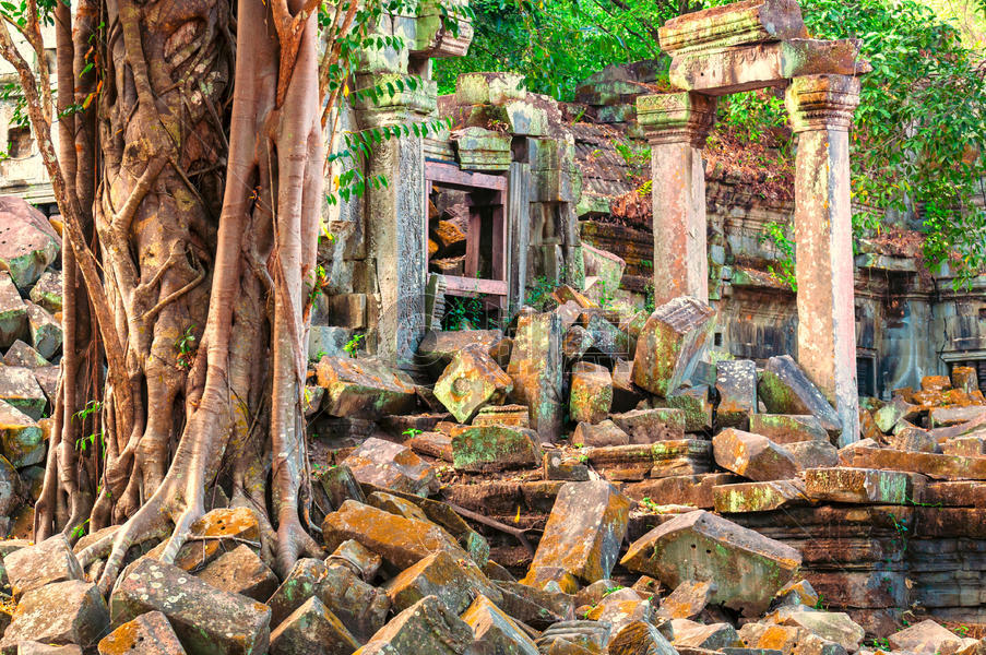 柬埔寨暹粒吴哥窟遗址图片素材免费下载