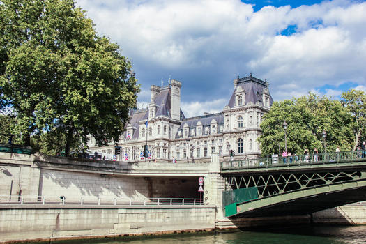 法国巴黎塞纳河畔风光图片素材免费下载