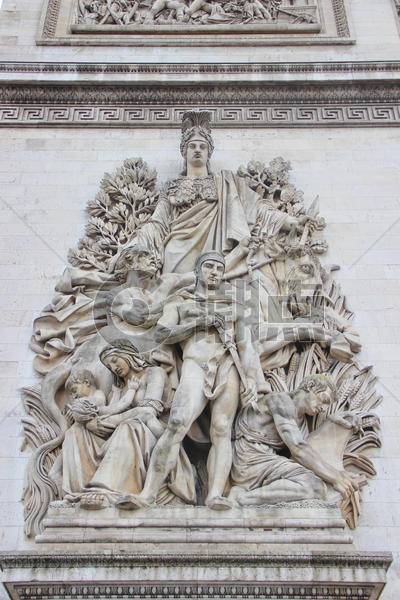 巴黎凯旋门浮雕图片素材免费下载