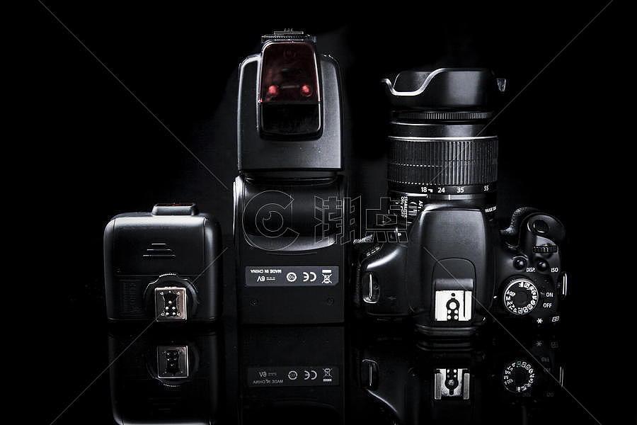 相机闪光灯引闪器组合图片素材免费下载