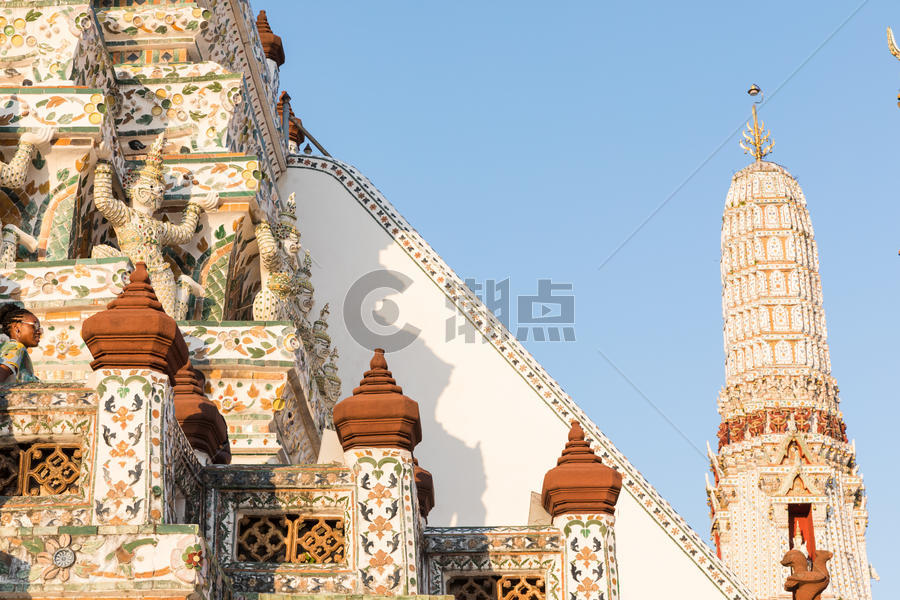泰国郑王庙建筑一隅图片素材免费下载