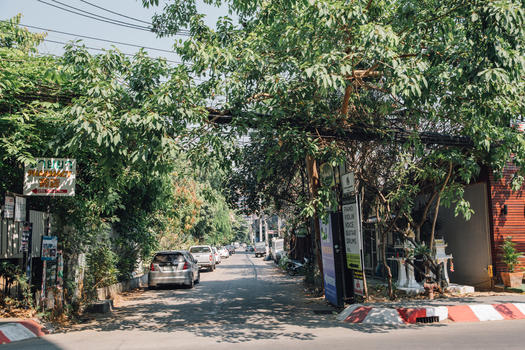 泰国清迈城市街道图片素材免费下载