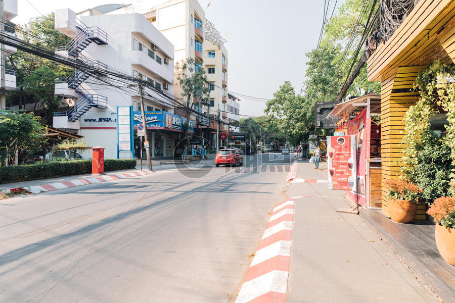 泰国清迈城市街道图片素材免费下载