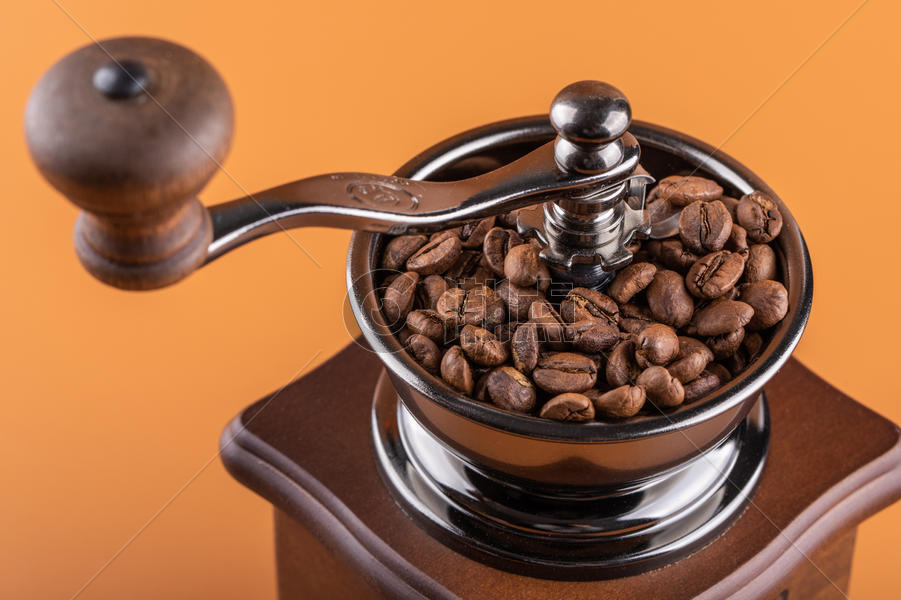 咖啡手摇磨豆机图片素材免费下载