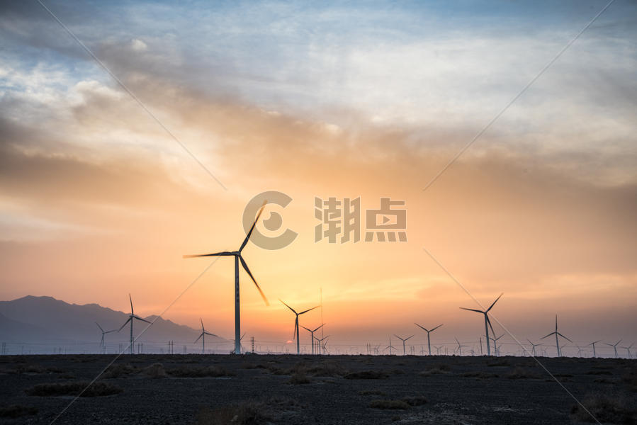 风电风车电力基础设施风电厂图片素材免费下载