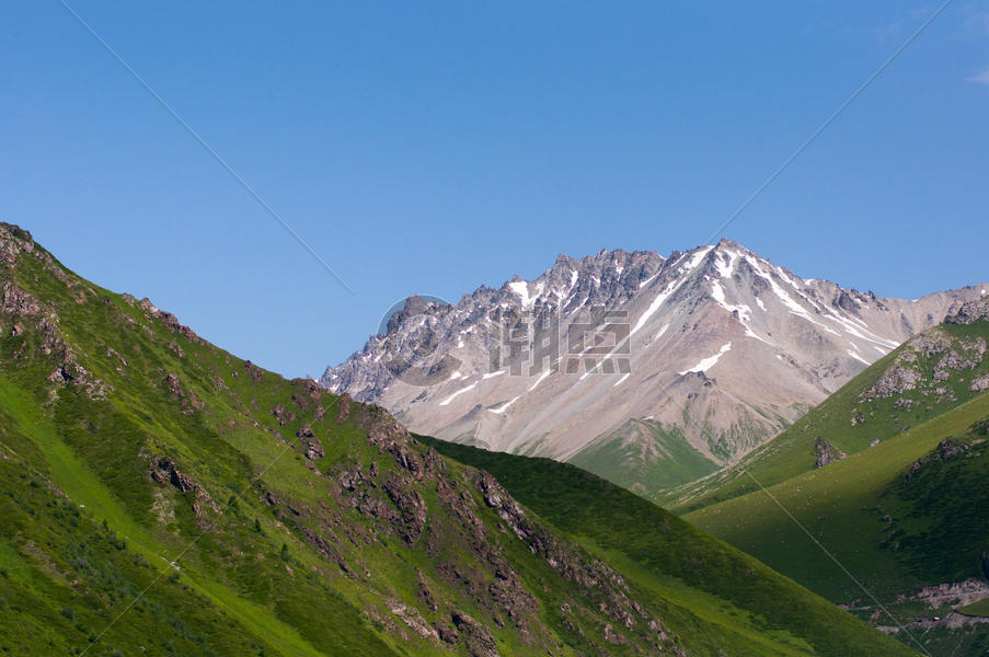 新疆天山山脉山峰山峦风景图片素材免费下载