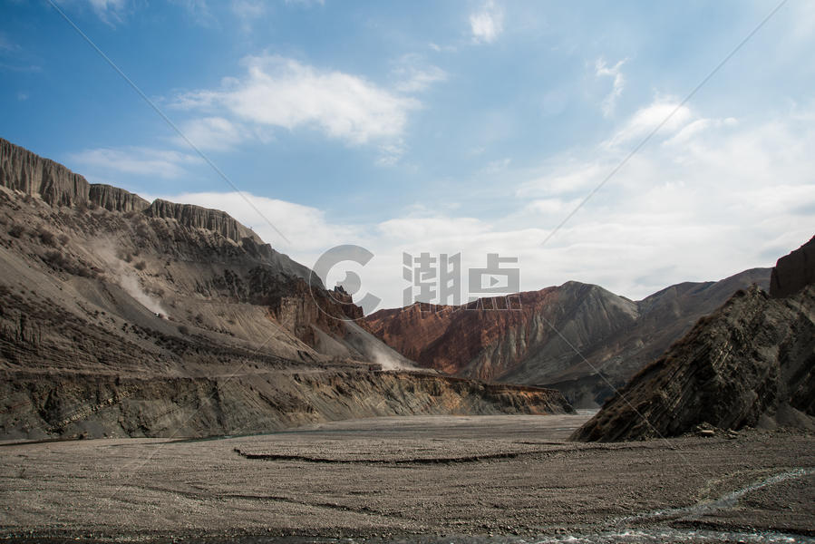 自然景观戈壁雅丹河谷悬崖纹理素材背景图片素材免费下载