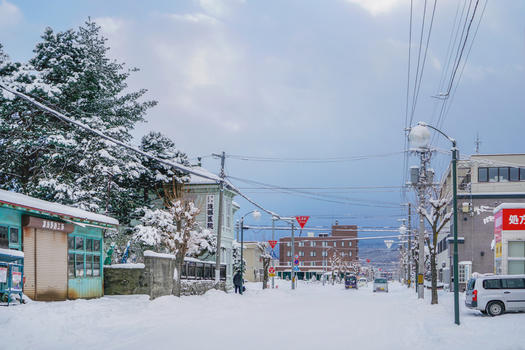 北海道富良野街道街景图片素材免费下载