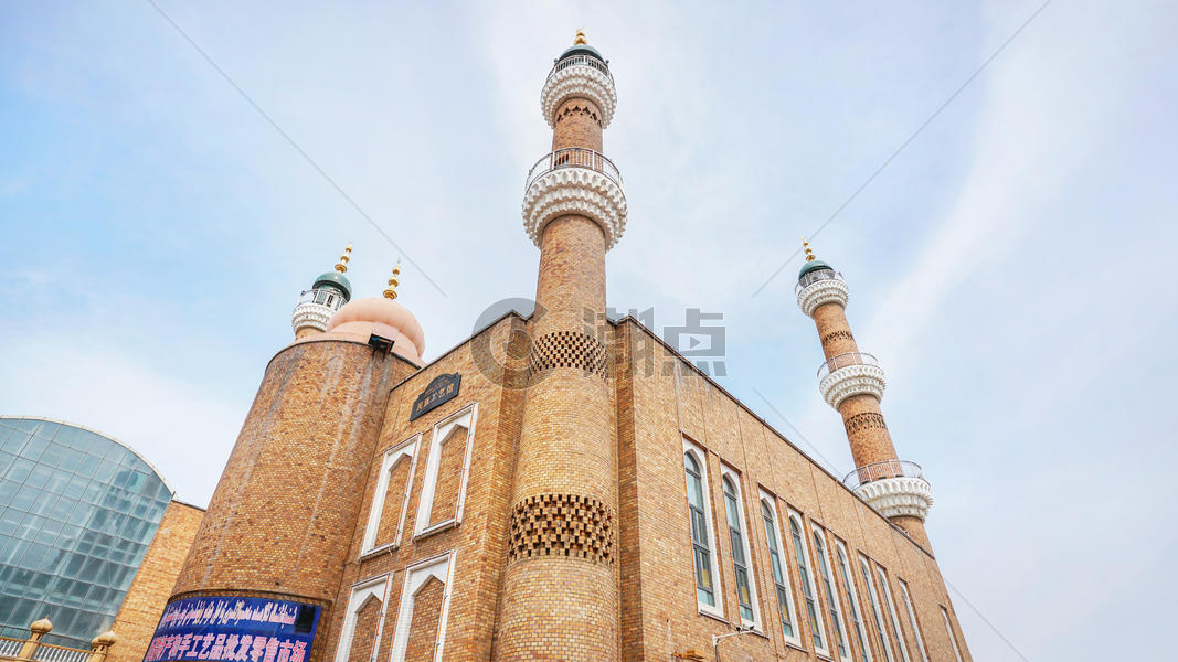 新疆乌鲁木齐二道桥清真寺图片素材免费下载