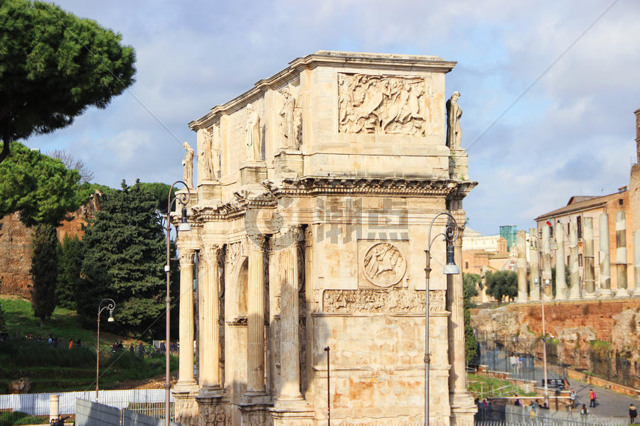 罗马君士坦丁凯旋门图片素材免费下载