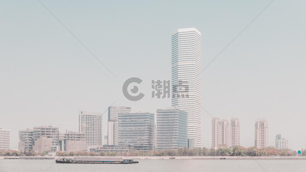 上海江边现代建筑群图片素材免费下载