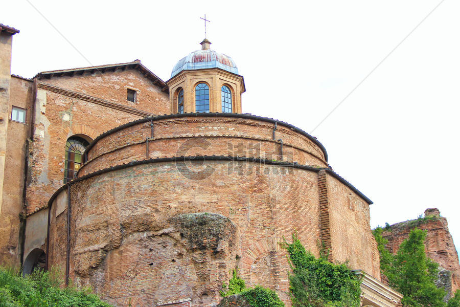 意大利古罗马遗址景区古代教堂图片素材免费下载