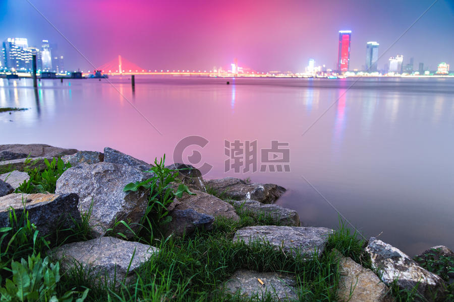 南昌红谷滩cbd夜景图片素材免费下载