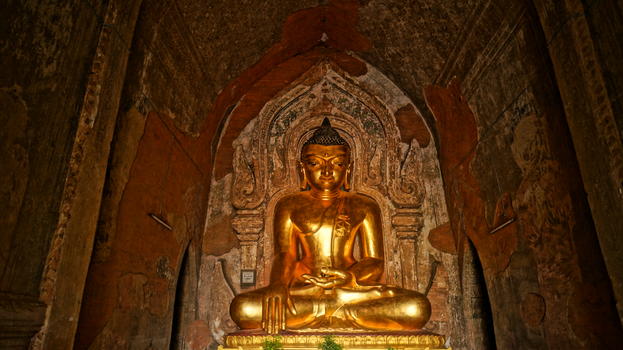缅甸蒲甘佛教雕像图片素材免费下载