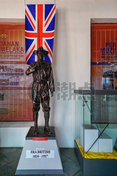 马六甲历史博物馆英国殖民者雕像图片素材免费下载
